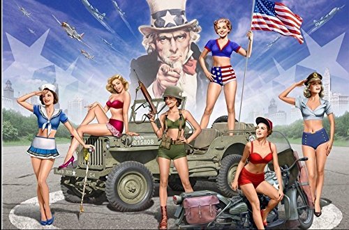 PRETTY, NICE, US GIRLS Pin-Up 6 fig. 1/35 MASTER BOX 35183 by Masterbox