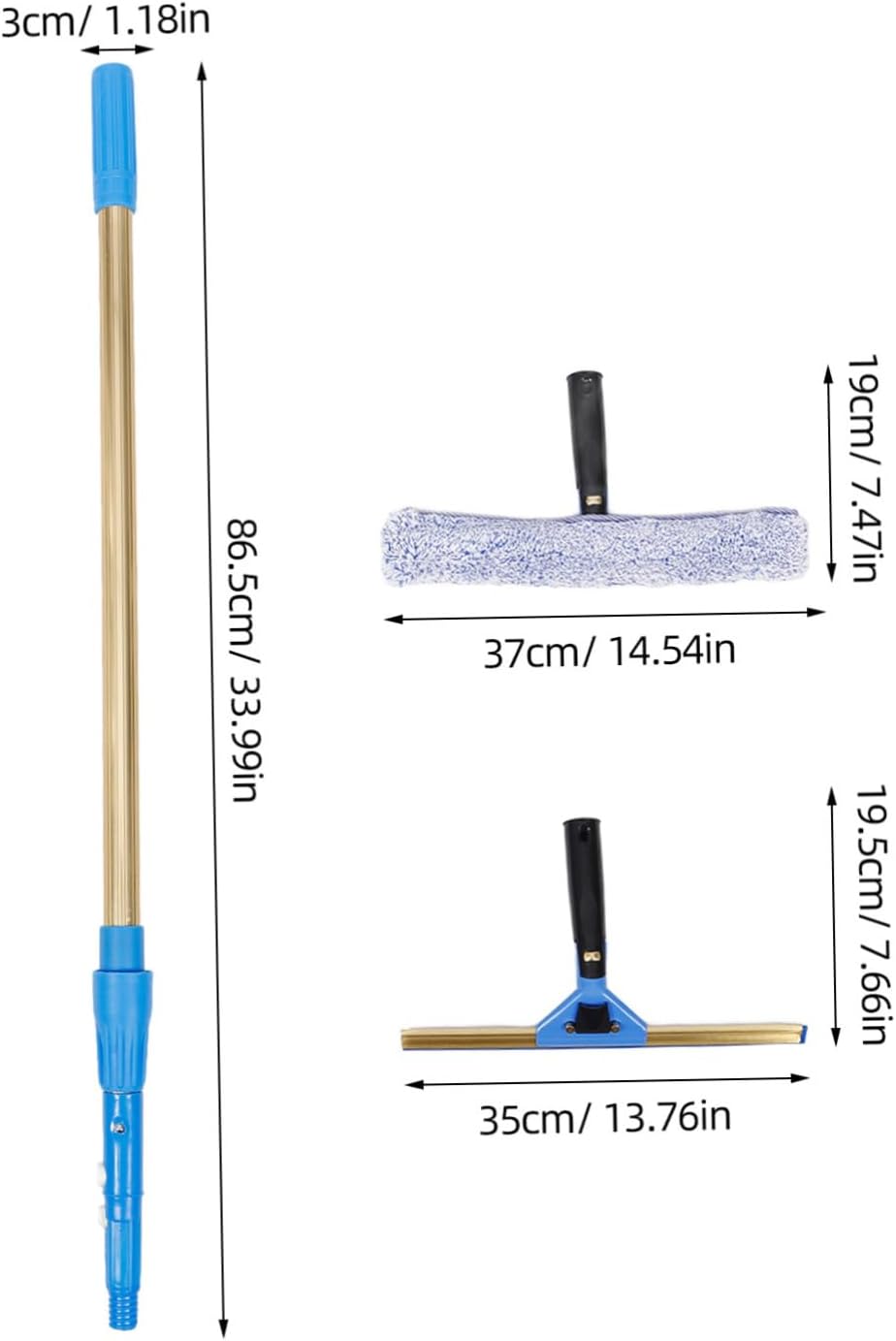1set Window Squeegee Handle Efficient for Shower Doors and Multifunctional Tool for Easy Cleaning Bathroom and Car
