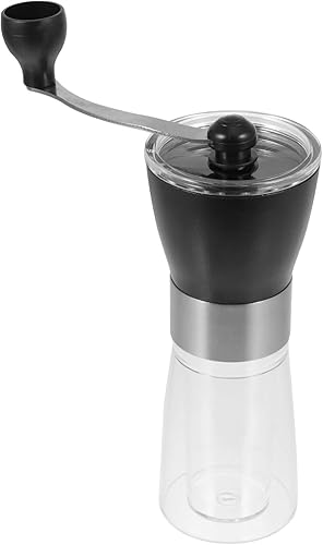 Healifty Trituradora de grano de café manual de café de mano Cereales de mano Condimento de grano Máquina de alimentos secos Rebabas de acero