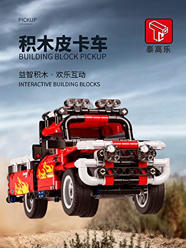 litodinogo TGL T3001 Technik Zurückziehen Auto Bausteine,Modellauto-Bausatz, Spielzeugauto, Rennauto,Rennwagen für… – Bild 7