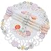 Xia Home Fashions Country Egg Embroidered Cutwork Round Easter Placemats, 16-Inch, Set of 4