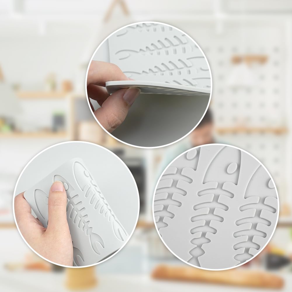 Moule Silicone Patisserie Moule à Fondant Silicone Arête De Poisson YapitHome - Tapis Dentelle Décoration Gâteaux - Pour Chocolat, Candy Pate A Sucre Bleu