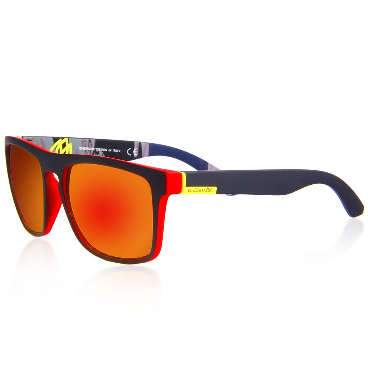 Queshark Sonnenbrille Herren Polarisiert, Luxus Retro Vintage Ultraleicht, Sport Sonnenbrille Herren für Fahren Angeln Laufen Wandern Golf
