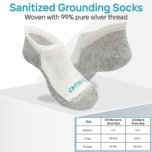 Image of TRU47 Grounding & Earthing Products | Grounding Socks | Socks Made With 99.99% Pure Silver Thread