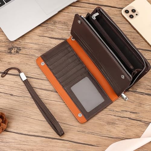 Genuine Leather Elegant Durable Vintage Long Wallet for Men Card Holder Phone Bag4