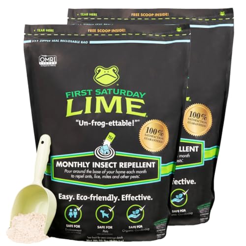 Image of First Saturday Lime Insect Deterrent - 40lb Bag |Multi-Purpose for Outdoors | First Saturday Lime Insect Deterrent - 40lb Bag |Multi-Purpose for Outdoors