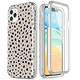 Esdot iPhone 12 Pro Max Case with Built-in Screen Protector,Military Grade Cover with Fashionable De