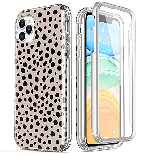 Esdot Iphone 12 Pro Max Case With Built-In Screen Protector,Military Grade Cover With Fashionable Designs For Women Girls,Protective Phone Case For Apple Iphone 12 Pro Max 6.7" Elegant Cheetah #TOP8