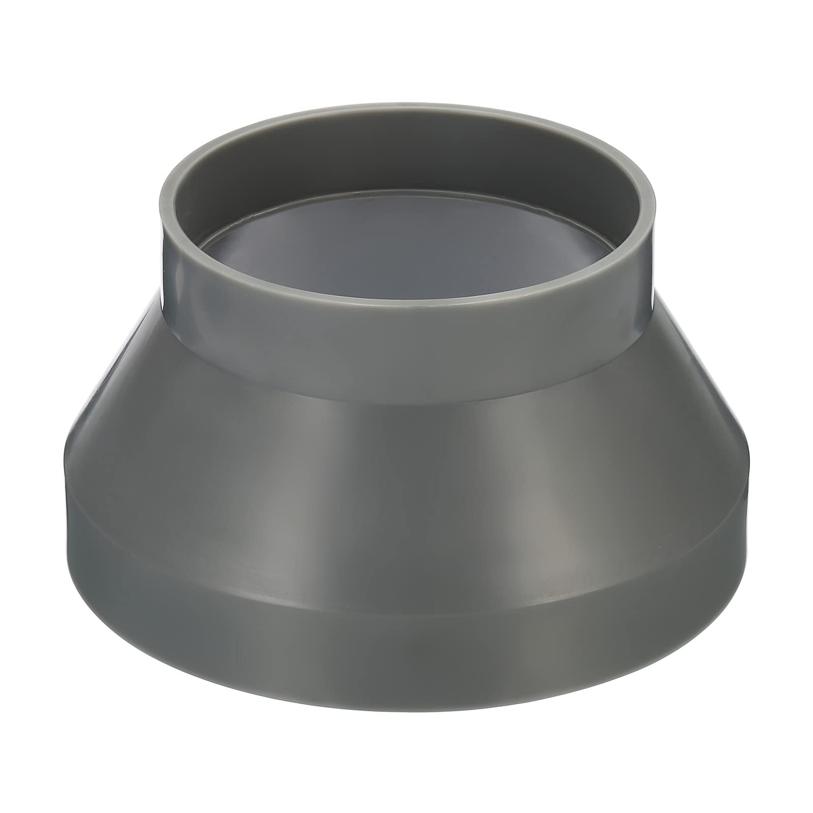 PATIKIL 6" to 4" Duct Reducer Connector, Heating Cooling Ventilation Tube Fire-Resistant Increaser Adapter Pipe Fitting for Vent System, Grey 160x110 mm ID