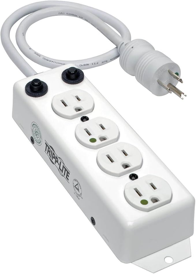 Tripp Lite SafeIT MedicalGrade Power Strip, 4 15A