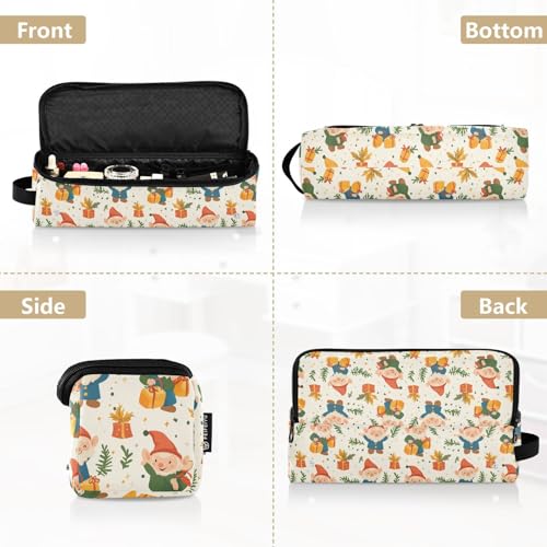 Bolsa de viaje para herramientas de cabello resistente al calor Dwarfs Bells and Gifts Marble, con tapete aislante para planchas y rizadores, organizador portátil miniatura 5