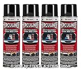 dichtet alle Oberflächen Beschichtungsfarbe 4 Spraydosen inkl. 1 Handgriff von HERCULINER in schwarz 4 x 440ml