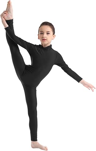 Miniatura 2 de FEESHOW Body de longitud completa para niños y niñas, de elastano, zentai, leotardo de gimnasia