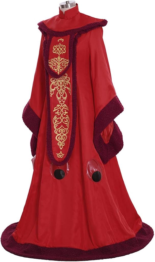 Miniatura 2 de El fantasma amenaza reina padme amidala vestido traje rojo vestido de Halloween bata