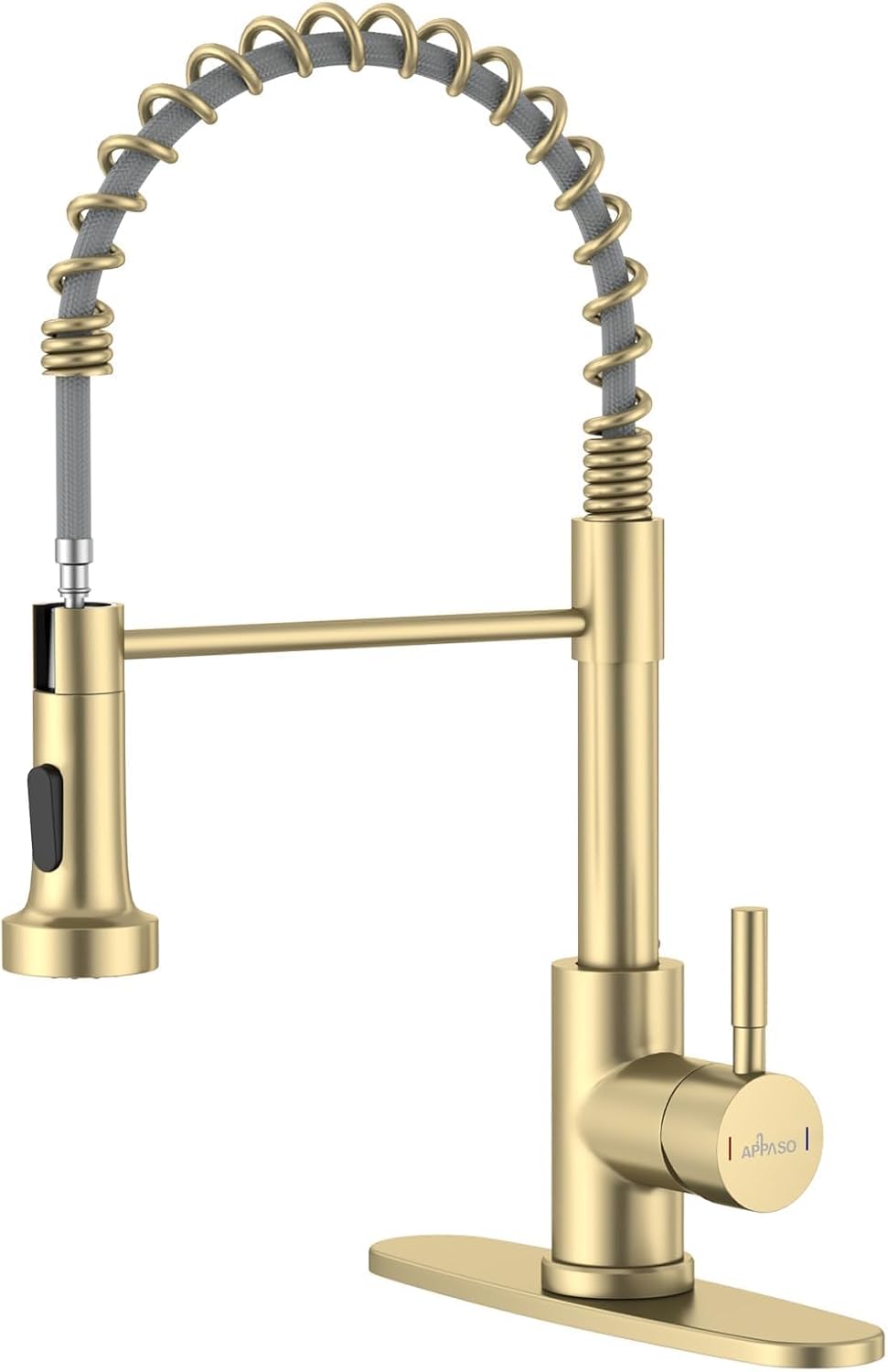 APPASO Gold Kitchen Faucet with Pull Down Sprayer