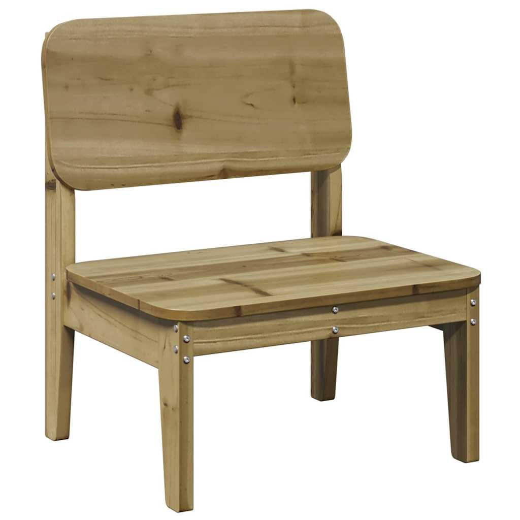Impregnowane drewno sosnowe krzesło ogrodowe 60 x 52,5 x 72 cm, wygodne oparcie zewnętrzne, trwałe rustykalne siedzisko, meble ogrodowe, obróbka w autoklawie na długi czas