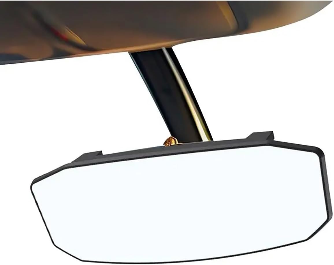 Rear View Mirror Wide Angle Convex Rearview Mirror Anti Glare Car Interior Rear View Child Seat Watch Sun Visor Mirror Covers Car Rearview Mirror(Small length 24.4cm)