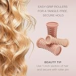 Conair Double Ceramic Hot Rollers for Long, Medium, and All Hair - Hair Curler - Hair Roller Clips Included - 1/2 inch, 3/4 inch, and 1 inch Rollers - Image 5
