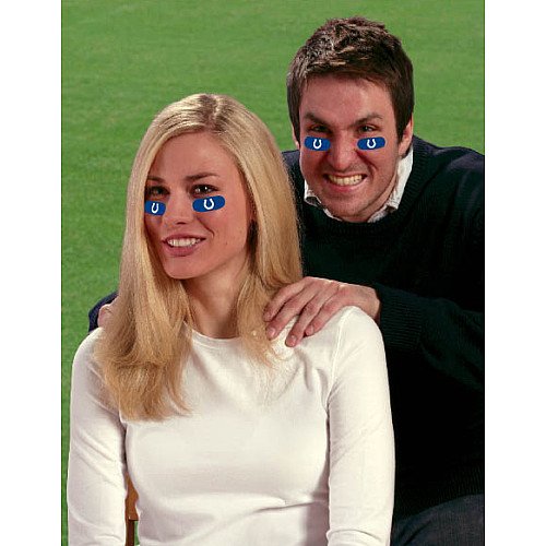 Party Animal unisex adult Eye Black Stickers, Black, One Size US