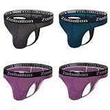 ZONBAILON Men's Jockstrap Underwear Athlelic Low Rise Bikini Briefs With Pouch