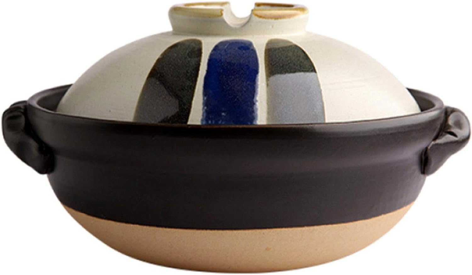 BKHsgDXJ Clay pots for cooking, with Lid Housewares,Ceramic Slow Stewpan Temperature Resistance Casserole Pot Claypot Cooking Soup(2800ml)