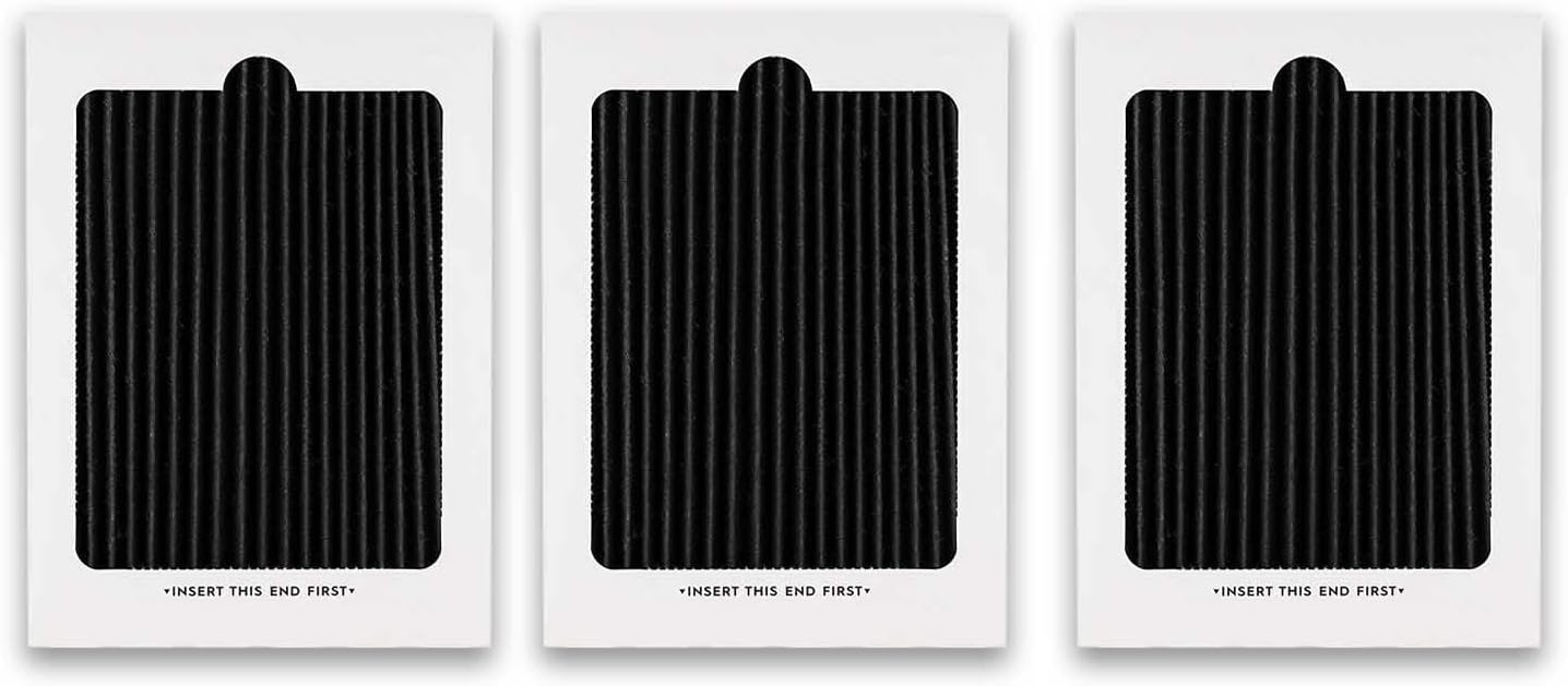 3 Count (Pack of 3) Air Filter Carbon Activated Filter Compatible with Frigidaire & Electrolux Pure Air Ultra Reduce Odors for EAFCBF, PAULTRA, RAF1150 242061001,242047801, 242047804