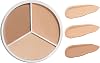 Concealer Full Coverage Cream Contour, Color Corrector Tri-Color Concealer, Palette of Covers Acne Full Marks Dark Circles, 3-in-1 Contouring and Brighten Concealer Palettes