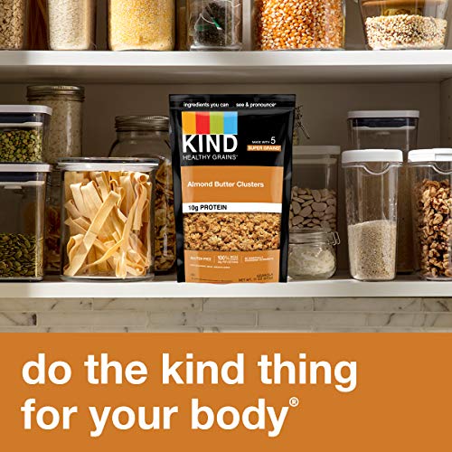 Kind Healthy Grains Granola, Almond Butter Clusters, Gluten Free, Healthy Snack Mix, 10g Protein, 11oz, 6 Count - image 7