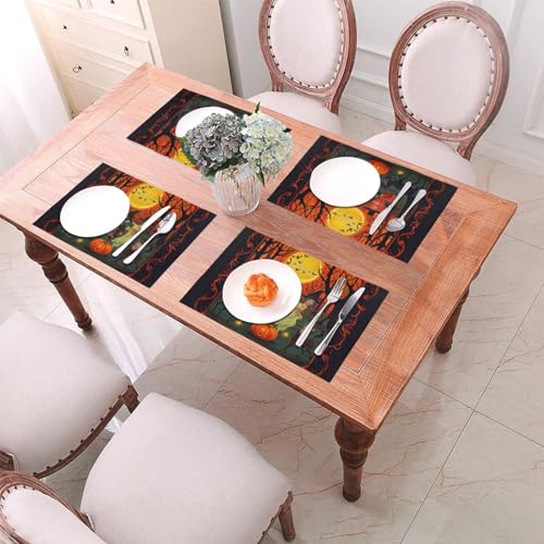 Sets de table de cuisine durables lavables lot de 6 tapis de dîner PVC