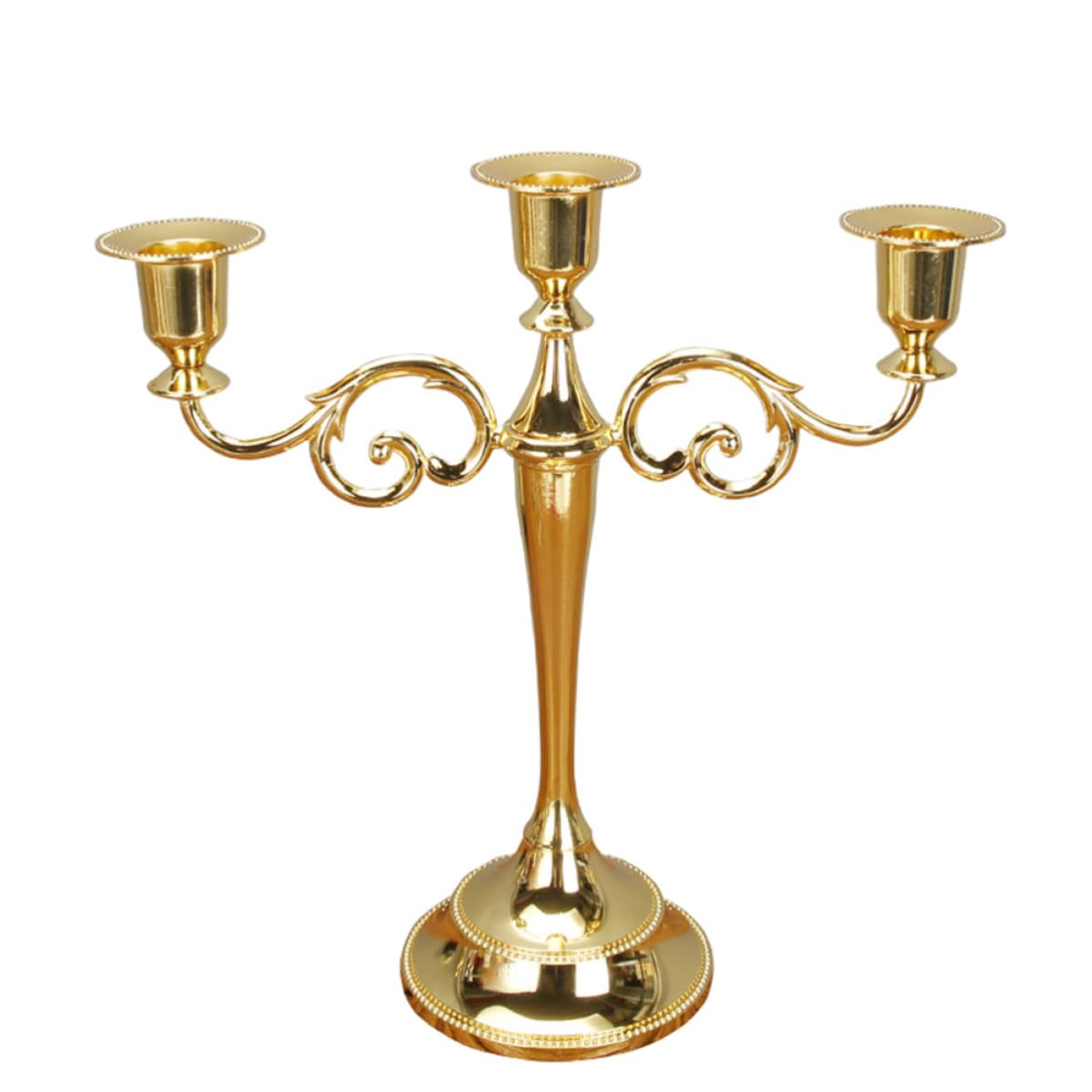 Chandelier style européen haut de gamme bougeoir vintage stable doré