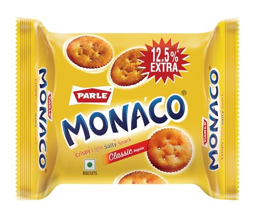 Image of Parle Monaco Classic Biscuit, 46.4g+5.8g EXTRA = 52.2G