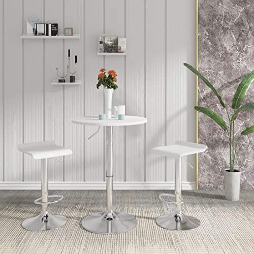 Stehtisch WOLTU Bartisch, höhenverstellbarer Tisch von 70 bis 91 cm