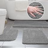 badgarnitur 【Kein Fusselverlieren】Mit der hochwertigen Faserverriegelungstechnik ist der dicke, zottelige Flor mit verstärkten Nähten genäht, kein Verlust und kein Ausfallen.