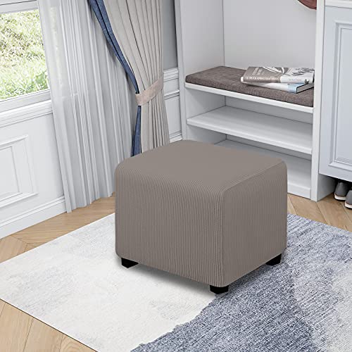 Cubierta otomana elástica suave: protector de taburete rectangular XS 3