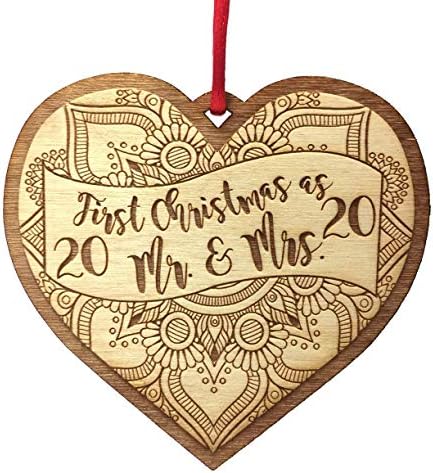 1st Christmas as Mr. & Mrs. 2020 - Newlywed Christmas Ornament