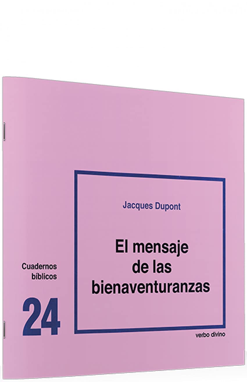 Mensaje De Las Bienaventuranzas: Cuaderno Bíblico 24