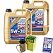 Produktbild QR-PARTS 69320262 Filter Set Inspektionspaket 10 Liter Motoröl Longlife III 5W-30 MANN-FILTER Ölfilter