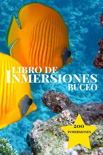 Libro de Inmersiones Buceo: Pez Mariposa | Cuaderno de Inmersión para Buceadores | 200 inmersiones