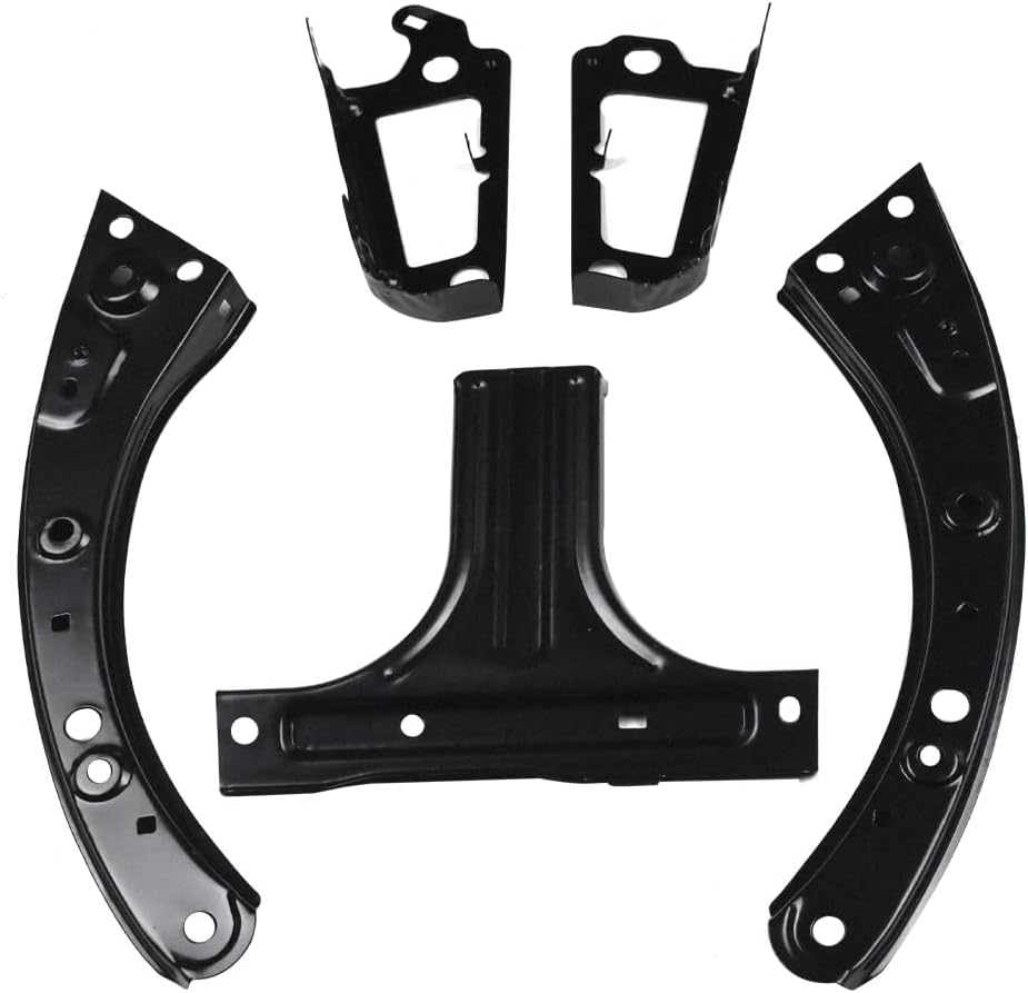 Radiator Core Support with Bracket 6Pcs Set Compatible with Honda Civic 2022 2023 2024 2025 71411-T22-A01 71413-T20-A00 71417-T20-A00 71467-T20-A00