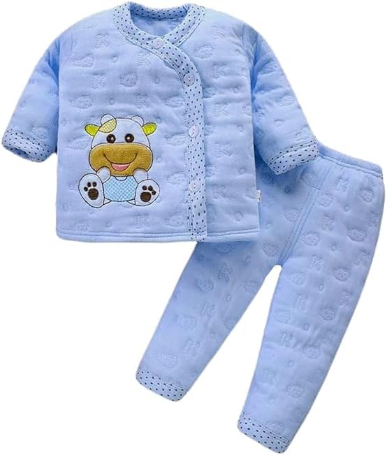 Presents New Born Baby Winter Wear Baby Clothes 2 Pcs Sets 100% Cotton Baby Boys Girls Unisex Baby Cotton/Winter Suit Infant Clothes First Gift For New Born.