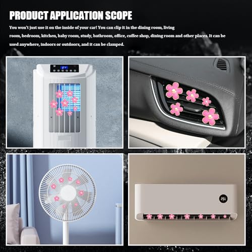 Image of 8PCS Daisy Flower Air Vent Clip Accessories, Air Conditioning Outlet Clip, Car Air Freshener Dashboard Accessories Charm, Auto Decorations Interior Universal Car Fresheners for Women