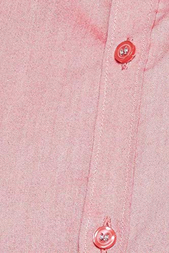 Image of Hang & Wear Men's Plain Regular fit Formal Shirt (MSCHAMBRAY-16- Peach 36