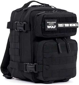 WOLFpak 9L Mini Meal Prep Management Backpack Alpha Black Lunch Box, Cooler, Travel, Insulated Bag, Daypack