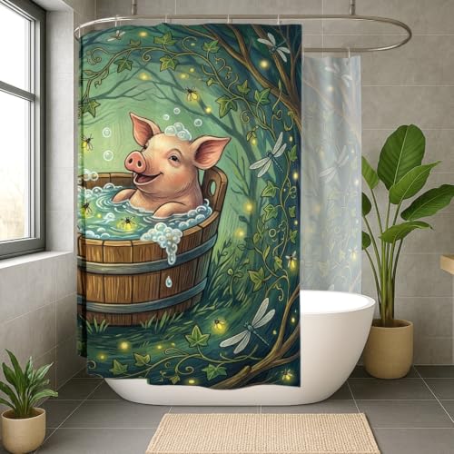 Rideau de douche extra large lavable pour éliminer les éclaboussures