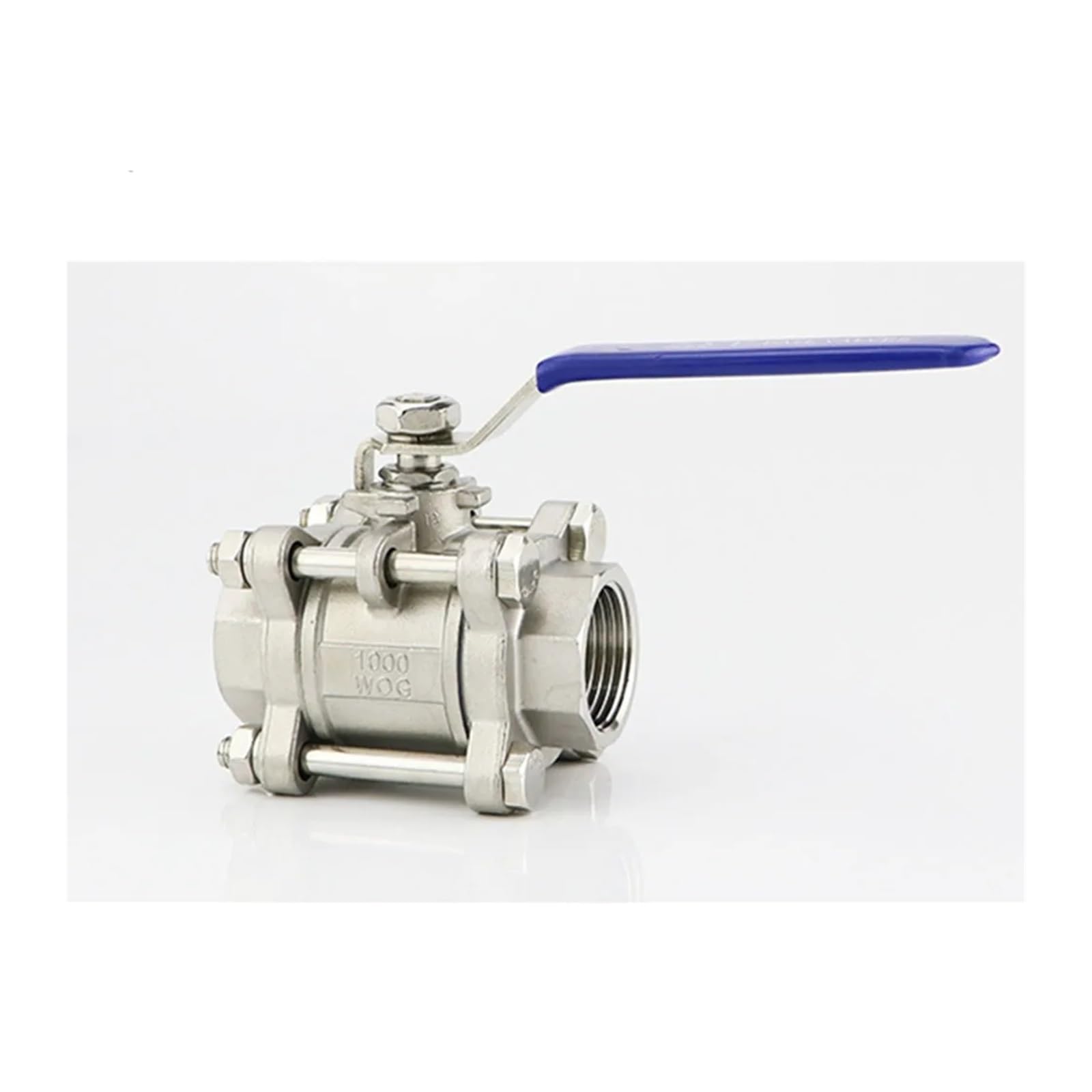 TQKEBWGW 3PC Manual Ball Valve Female Thread SS304/SS201 Stainless Steel DN50/DN65/DN80(DN65,SS201)