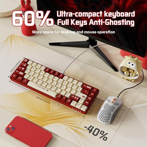 AJAZZ AK680 Mechanical Gaming Keyboard and mouse Combo Hot-Swappable ...