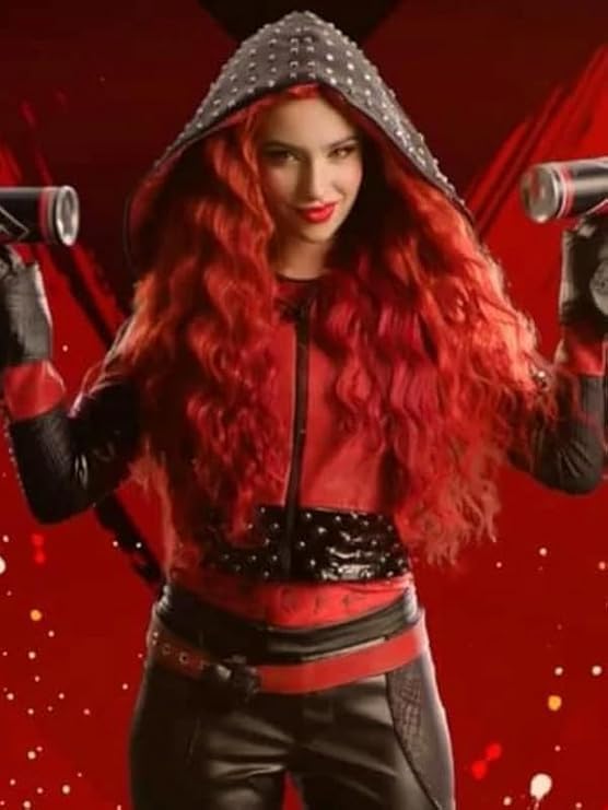 kids 4 The Rise of the Red Jacket, Rise of Red Jacket Girls, kylie Cantrel Red Studded Leather Jacket4