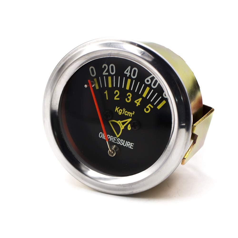 Jauge de pression d'huile de voiture 52mm mécanique pour tableau de bord 80 psi