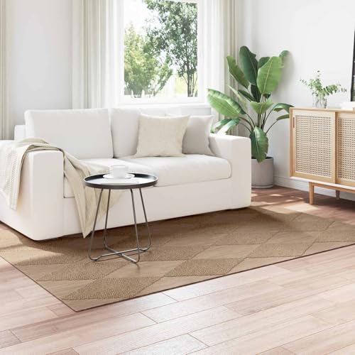 Alfombra rectangular de poliéster tejida con reverso estable de 170 x 120 cm 2