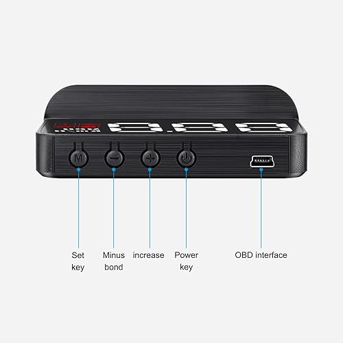 Miniatura 5 de Pantalla de cabeza, GPS universal HUD, interfaz USB del velocímetro, velocidad, dirección de conducción, sobrevelocidad, código de error claro, para